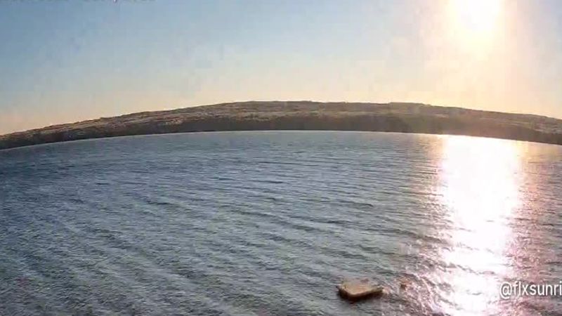 Sunrise timelapse still, Oct 7, 2026